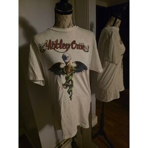 American Classics Motley Crue Dr Feelgood Graphic T-Shirt White Medium RN106456